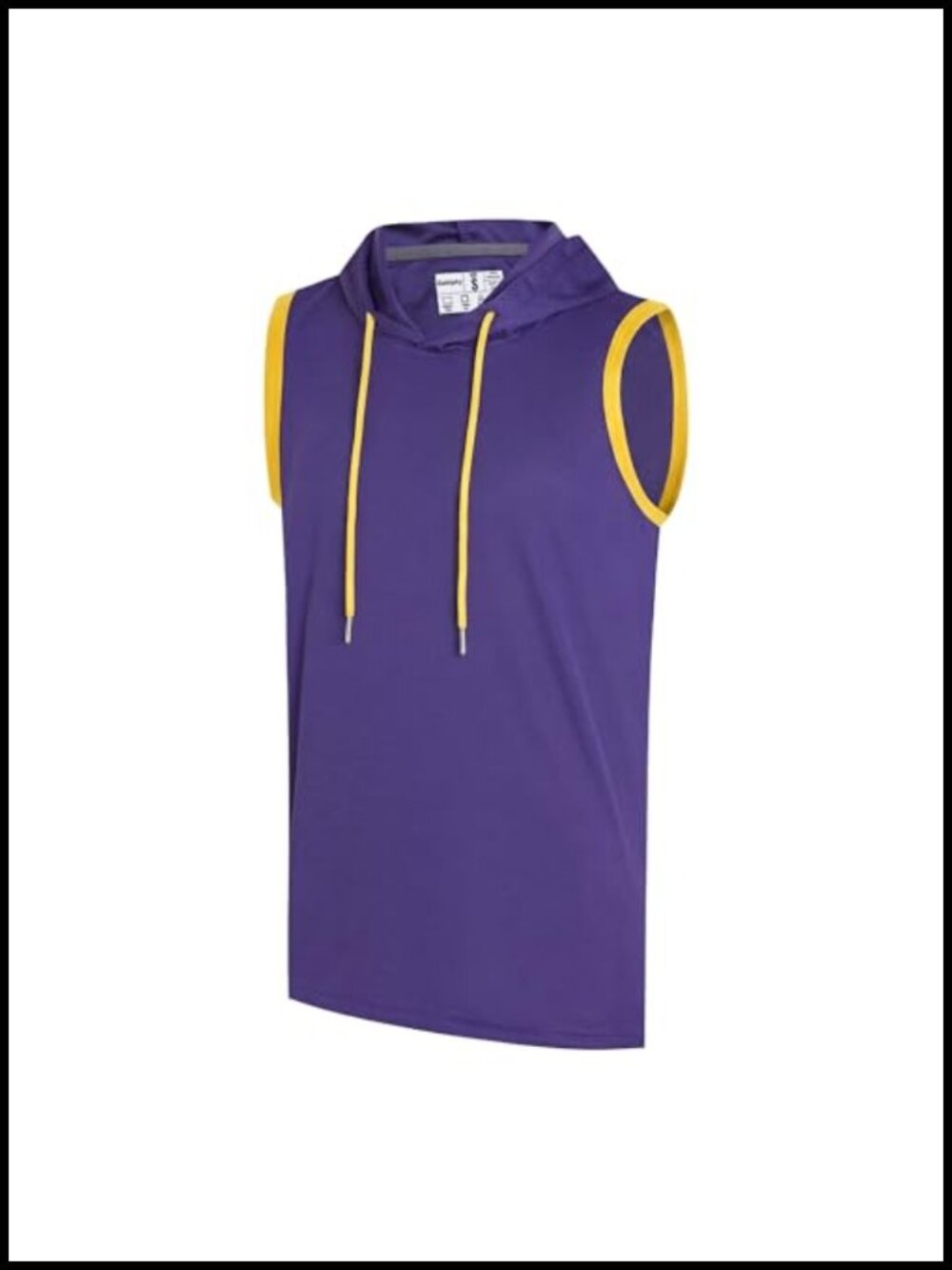 Men's Quick Dry Sleeveless Hoodie Tank Top Gym Bodybuilding Workout Shirt